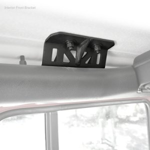 Jeep Wrangler JLU Roof Rack Accessory - Go Rhino - SRM Roll Bar Mount Kit - Textured Black - `19-`22
